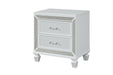 Galaxy Home Crystal Nightstand in White image