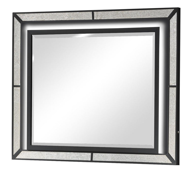 Galaxy Home Crystal Mirror in Black image