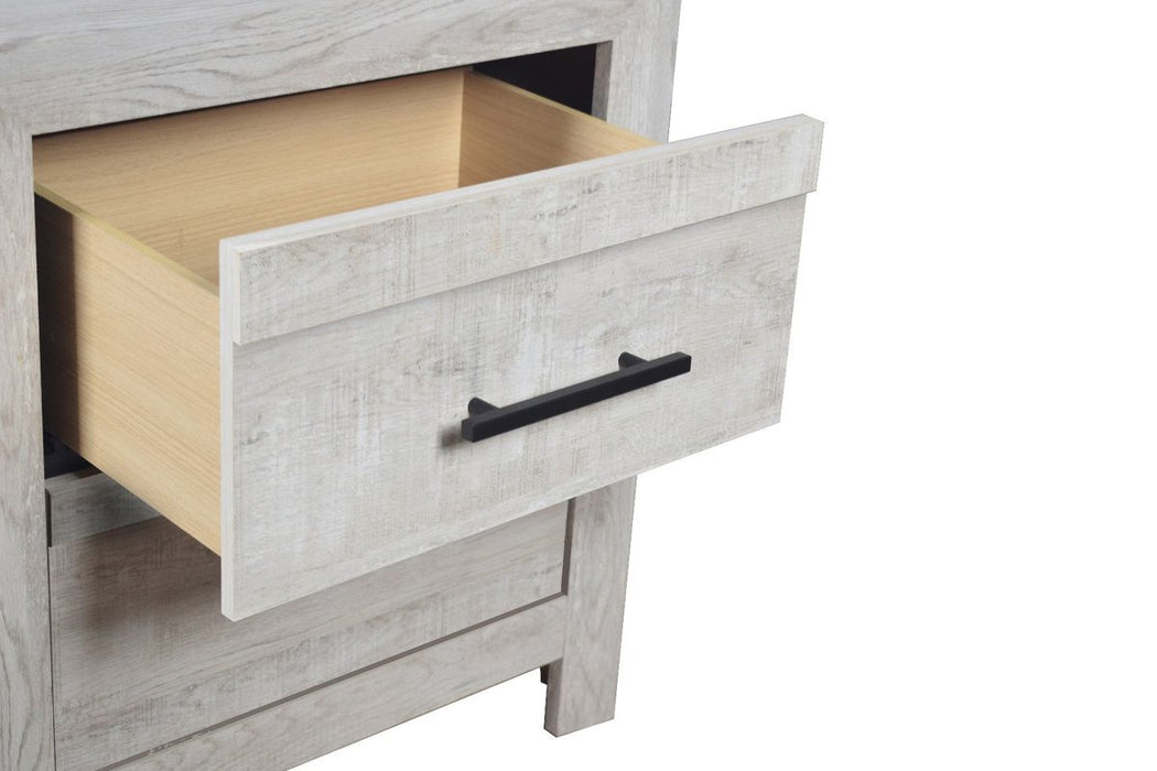 Galaxy Home Denver Nightstand Rustic Oak