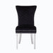 Galaxy Home Eva Stainless Steel Dining Chair (Set of 2) in Black image