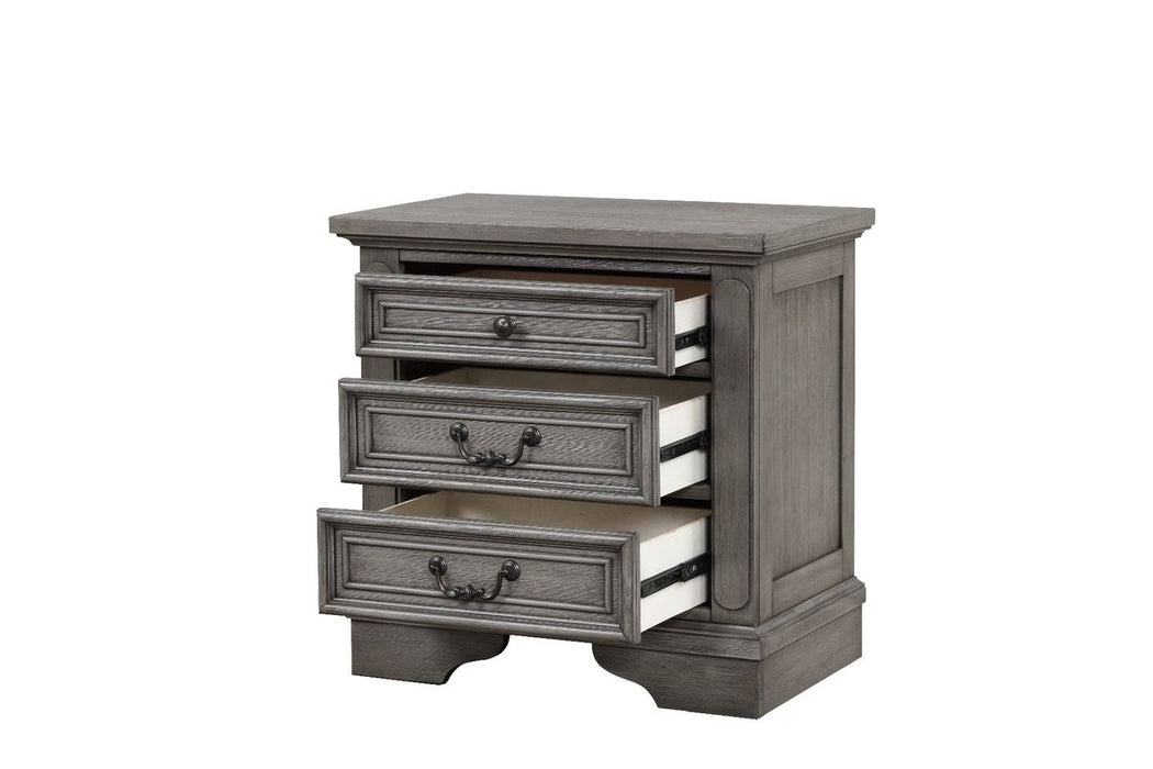 Galaxy Home Grace Nightstand in Gray
