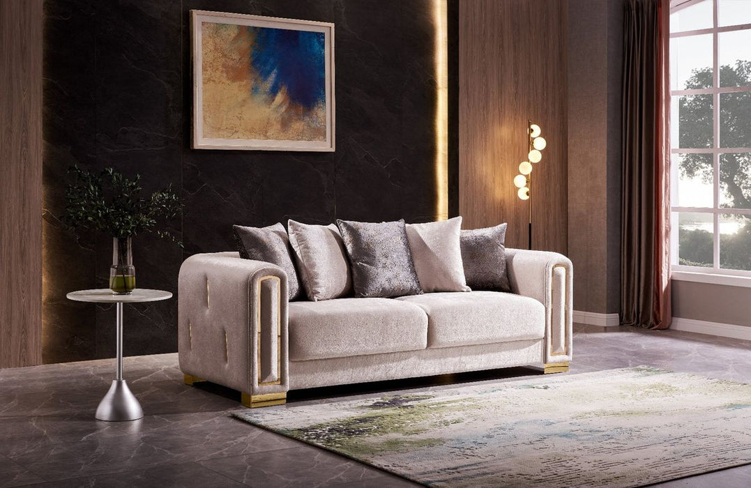 Galaxy Home Impreza Sofa in Cream