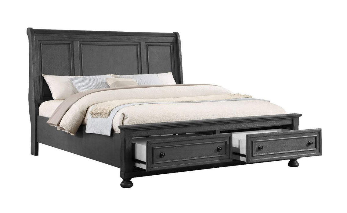 Galaxy Home Jackson King Bed in Gray