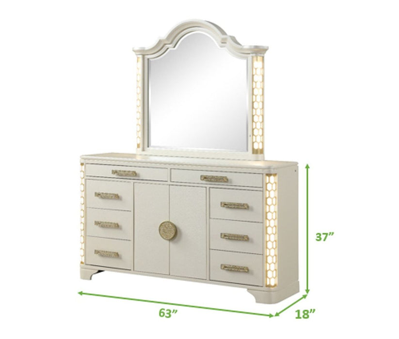 Galaxy Home Jasmine Dresser with LED
