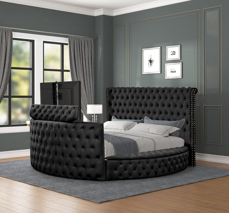 Galaxy Home Maya Queen Bed in Black
