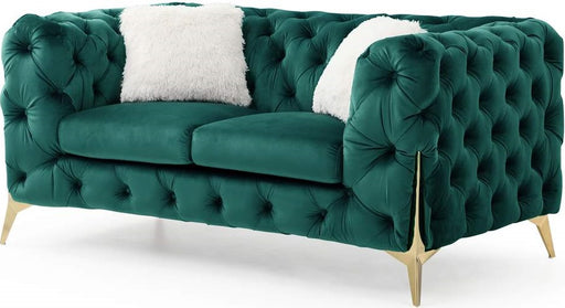 Galaxy Home Moderno Loveseat in Green image