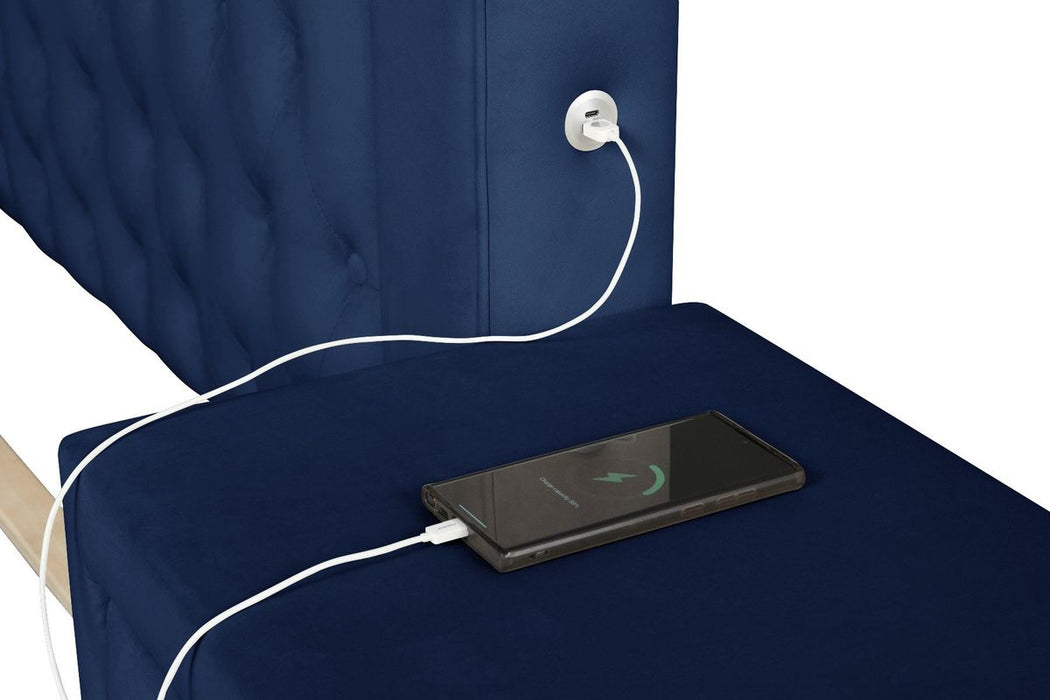 Galaxy Home Monica King Bed in Navy image