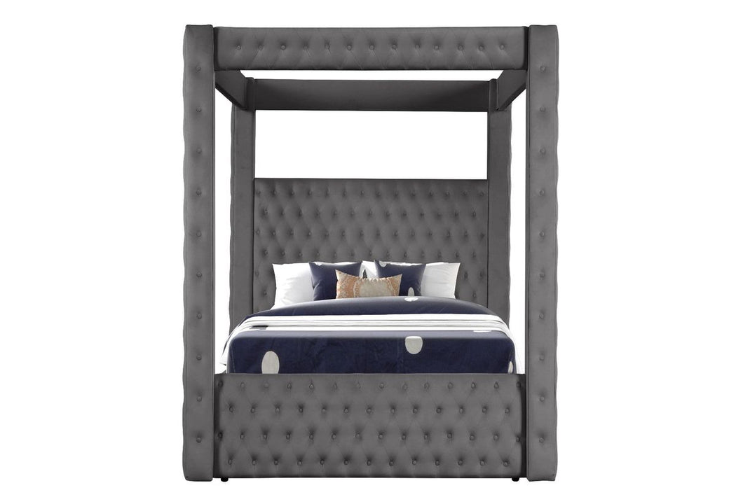 Galaxy Home Monica Queen Bed in Gray