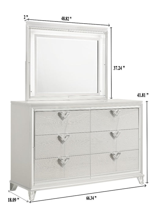 Galaxy Home Prism Dresser in White