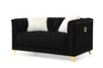 Galaxy Home Russell Loveseat in Black image