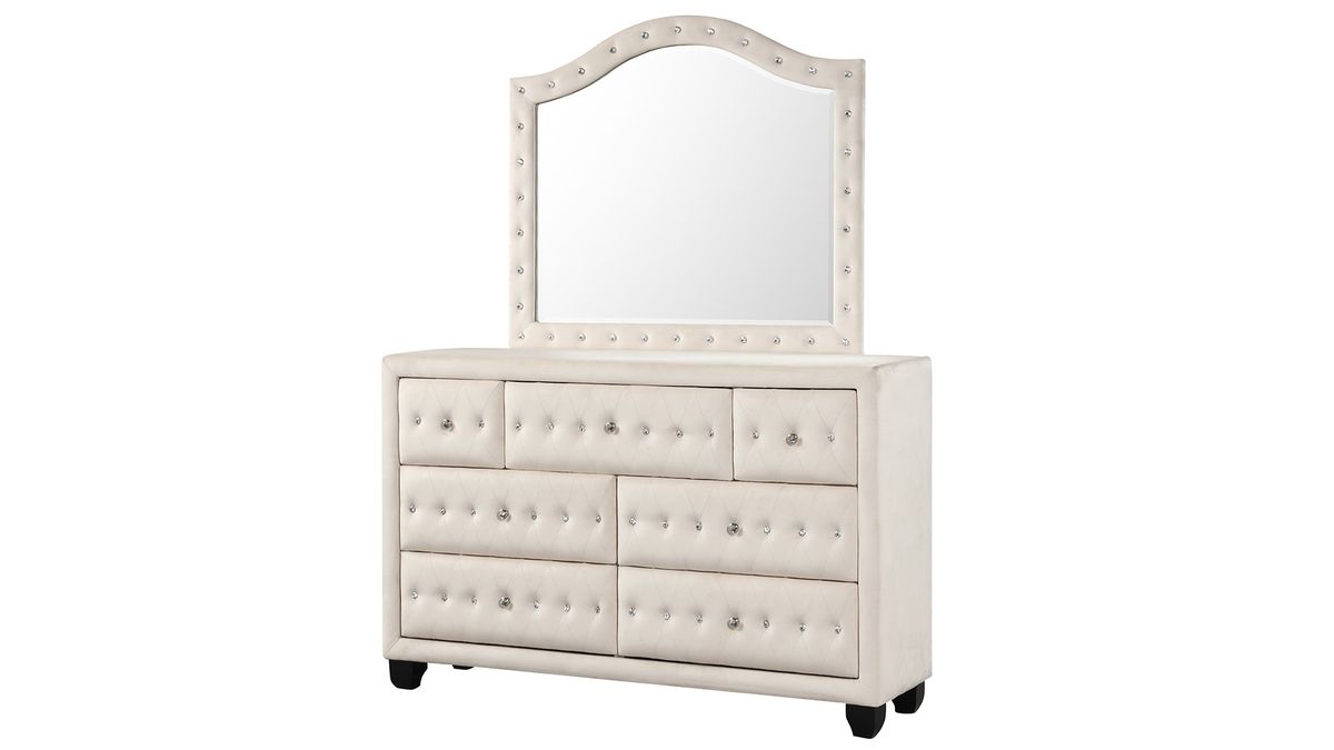 Galaxy Home Sophia Mirror Cream
