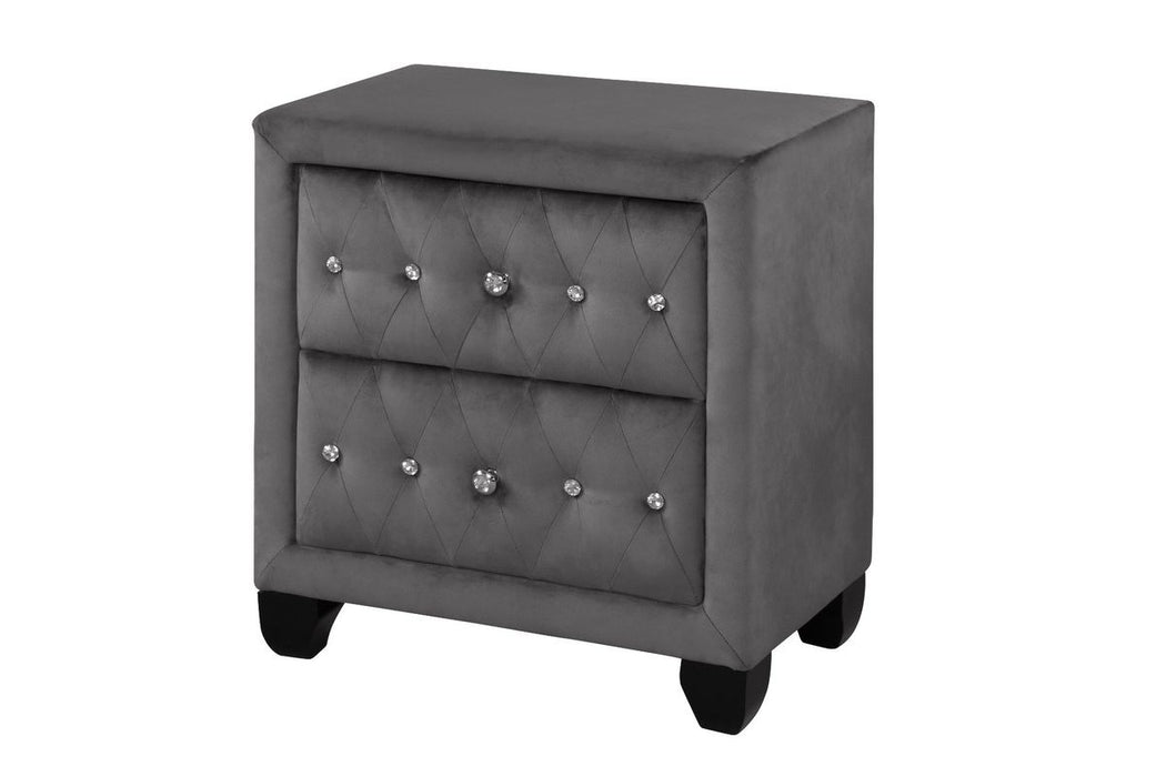 Galaxy Home Sophia Nightstand Gray