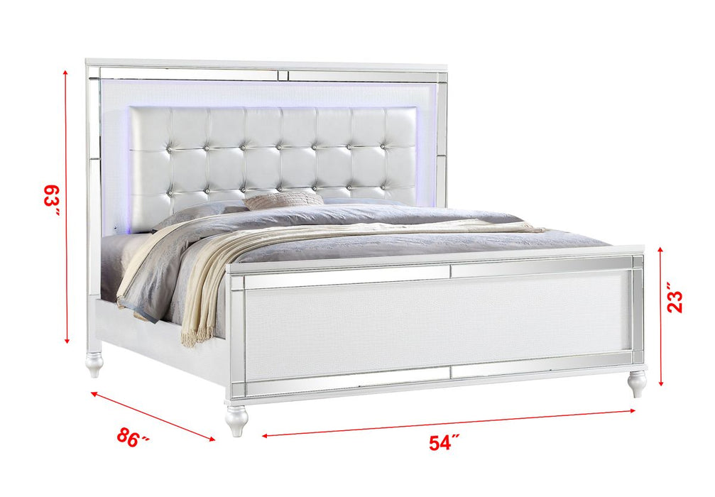 Galaxy Home Sterling Full Bed in White