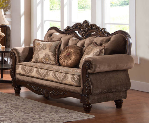 Cosmos Zoya Loveseat in Dark Walnut image